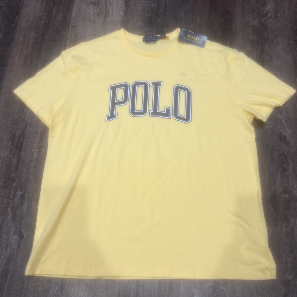 NEW-Men's Polo Ralph Lauren~LARGE~Logo CrewNeck Short-Sleeve Tee Shirt Regular